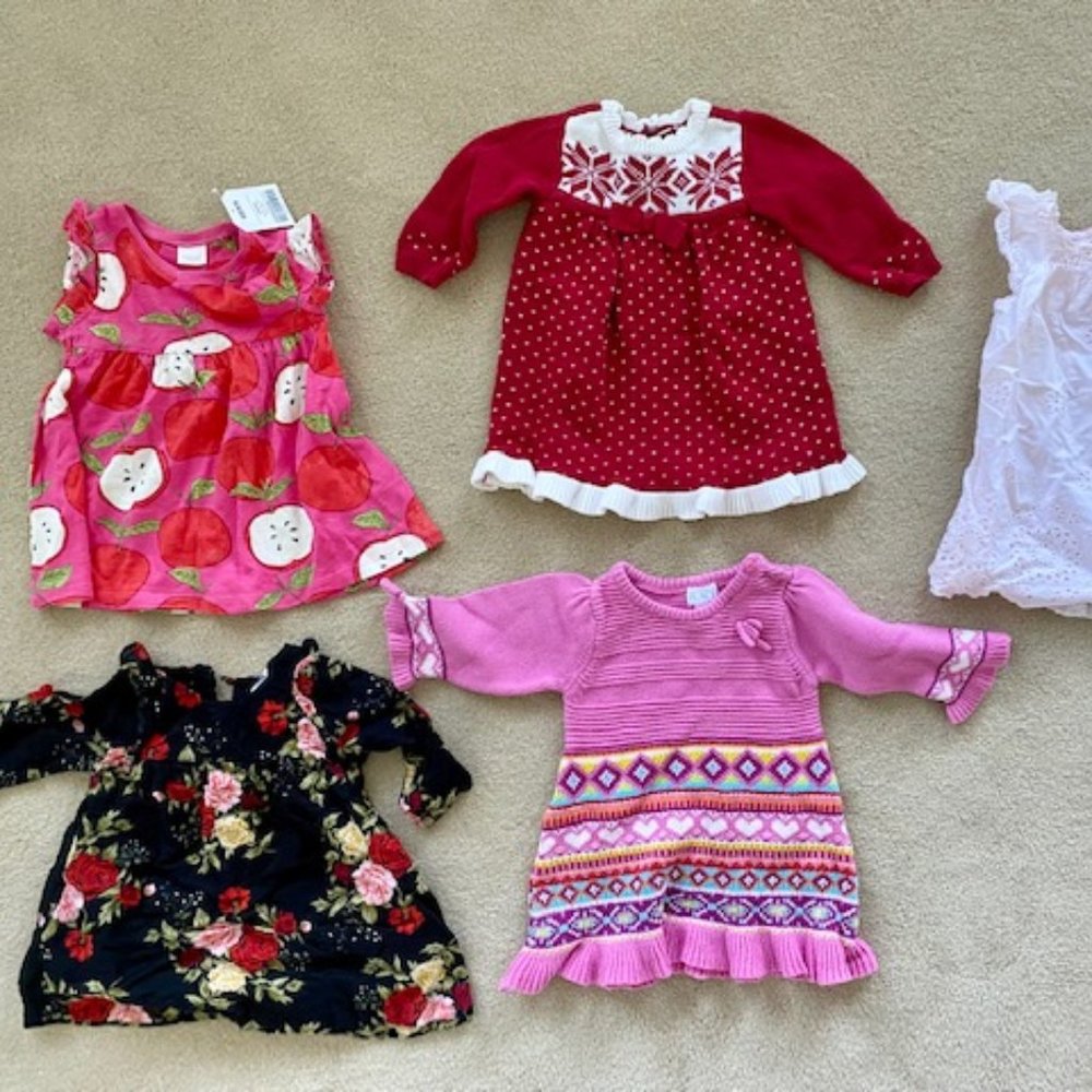 Baby girl clothes bundle lot 37 pieces, size 3-6 months, Gymboree, Calvin Klein
